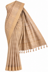 Champagne Gold Chanderi Silk Saree