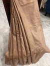 Champagne Gold Chanderi Silk Saree