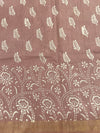 Taupe Brown Chanderi Silk Saree
