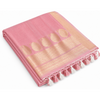 Blush Pink Woven Saree