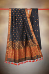 Midnight Black Heritage Saree