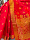 Crimson Heritage Weave Saree