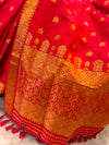 Crimson Heritage Weave Saree