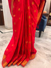 Crimson Heritage Weave Saree